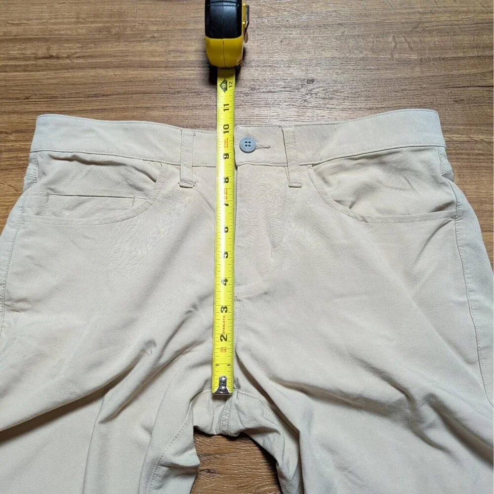 Tasc Pants Mens 30x30(32x27) Straight Fit Khaki Performance Bamboo Golf Stretch